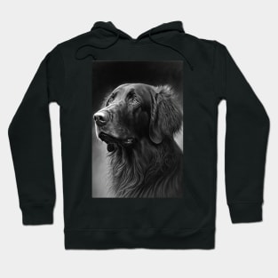 Flatcoated retreiver "marcy" Hoodie